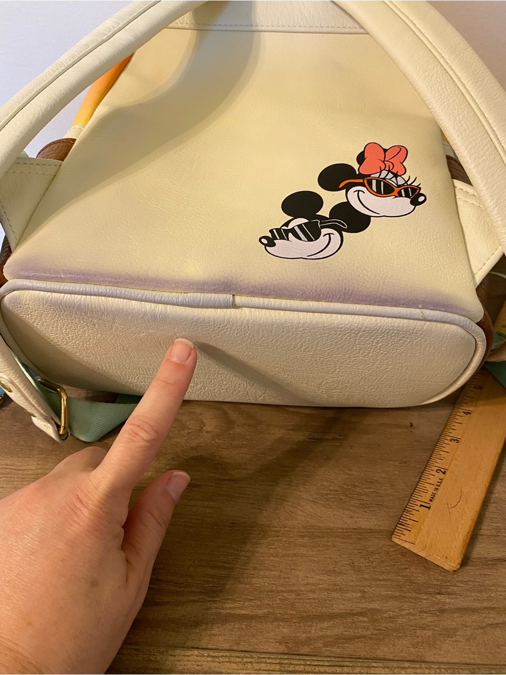 Disney Parks Mickey & Minnie Summer At The Beach Loungefly Minni Backpack - Picture 12 of 15